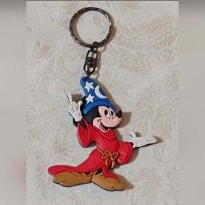 3" Vintage Sorcerer Mickey 2003 keychain Walt Disney World